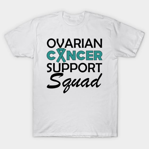 Ovarian Cancer Support Squad T-Shirt by KC Happy Shop